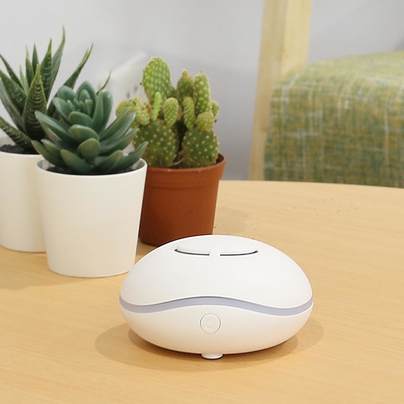 Diffusore portatile di carica USB 7 colori Luci ad ultrasuoni Aromaterapia a aria Diffusore di olio essenziale senza acqua