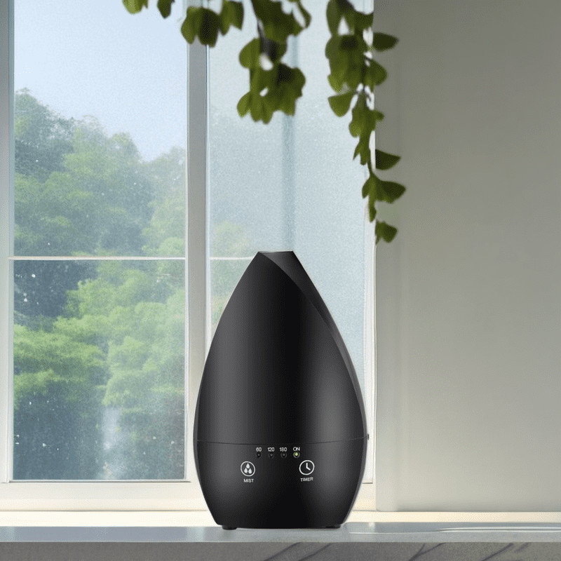 Home Umidificatore d'aria portatile ad ultrasuoni Diffusore di olio essenziale con luce notturna per camera da letto