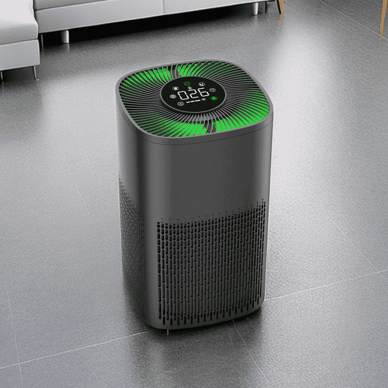 Purificatore d'aria WiFi desktop HEPA con luce a LED tricolore