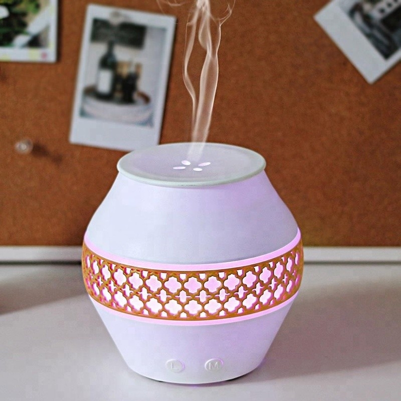 Home Umidificatore d'aria portatile a nebbia fresca con luce notturna Aromaterapia olio essenziale Deuser Diffusore di aroma