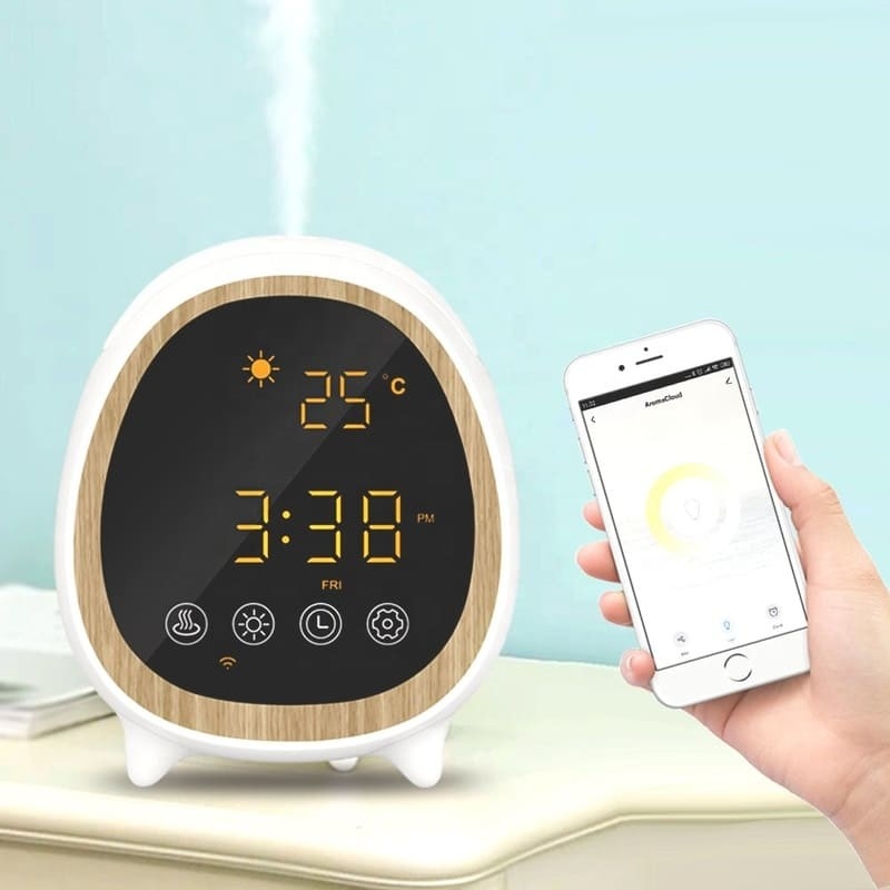 Controllo remoto e app diffusore ad ultrasuoni diffusore di profumo macchina con smart home allarme