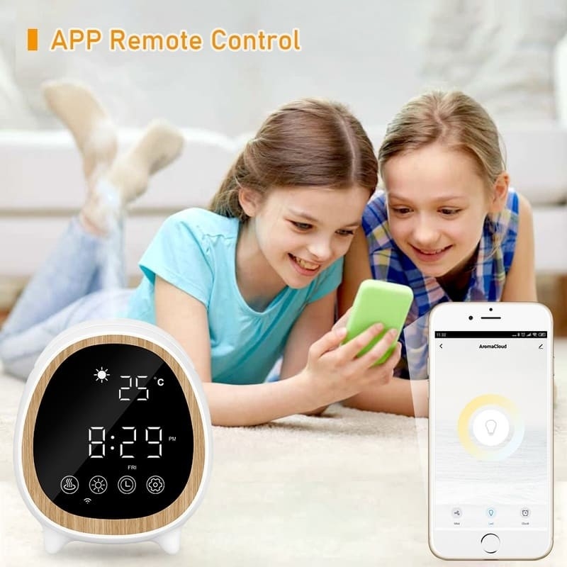 Controllo remoto e app diffusore ad ultrasuoni diffusore di profumo macchina con smart home allarme