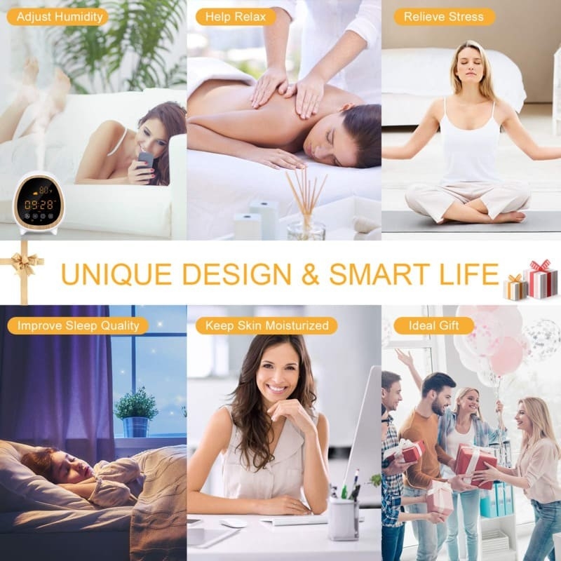 Controllo remoto e app diffusore ad ultrasuoni diffusore di profumo macchina con smart home allarme