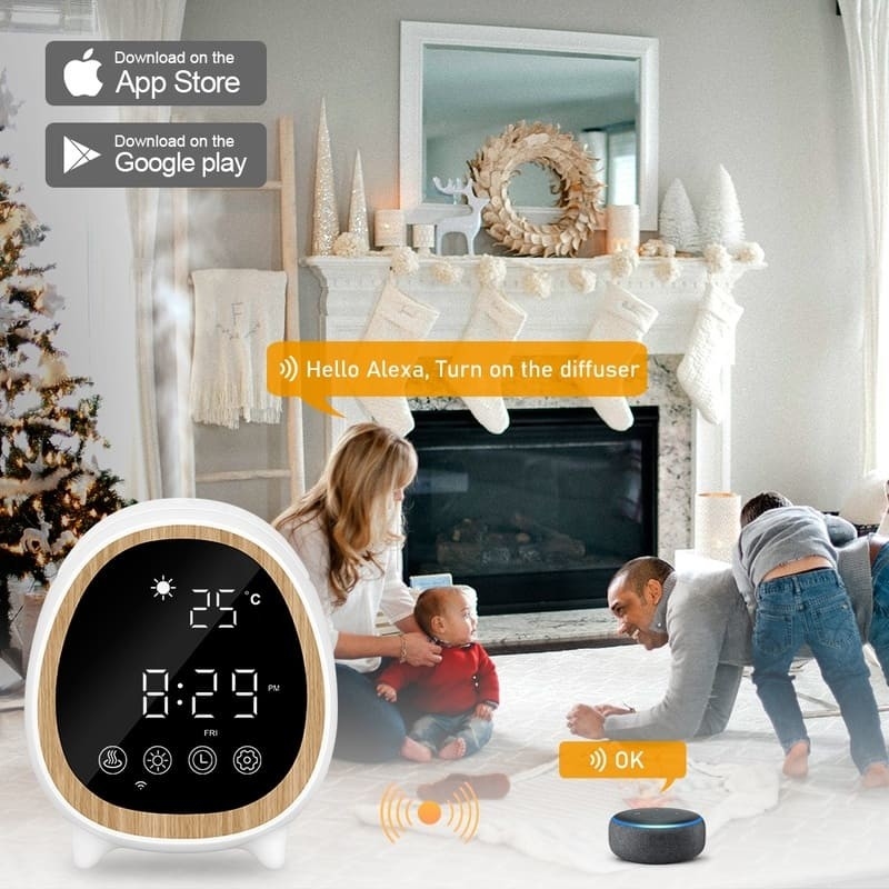 Controllo remoto e app diffusore ad ultrasuoni diffusore di profumo macchina con smart home allarme