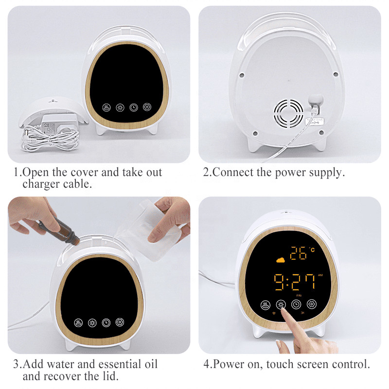 Controllo remoto e app diffusore ad ultrasuoni diffusore di profumo macchina con smart home allarme
