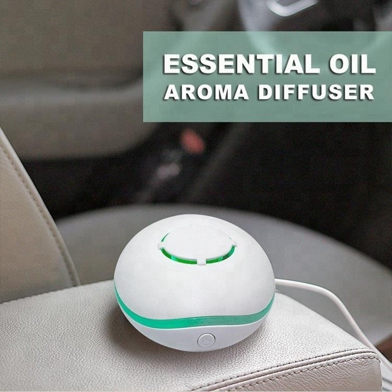 Diffusore portatile di carica USB 7 colori Luci ad ultrasuoni Aromaterapia a aria Diffusore di olio essenziale senza acqua